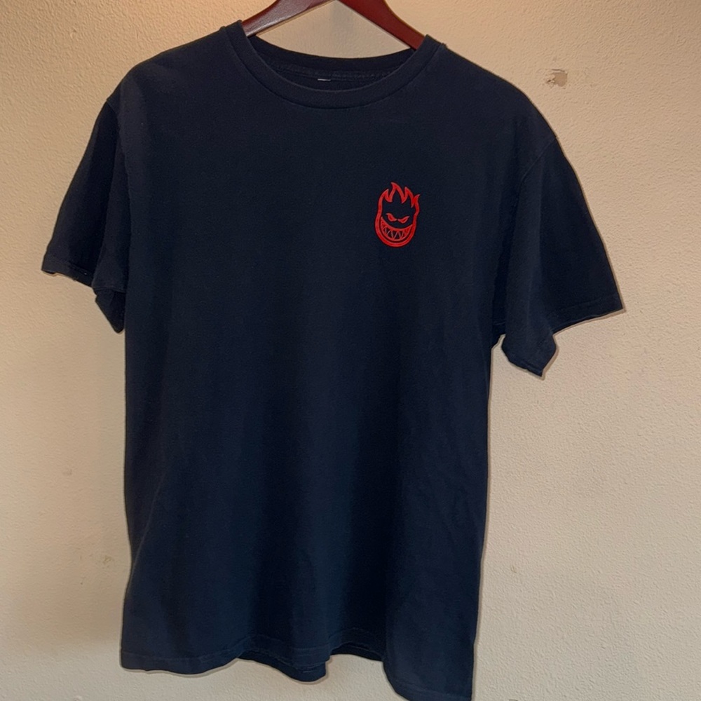 Spitfire navy blue small logo tee